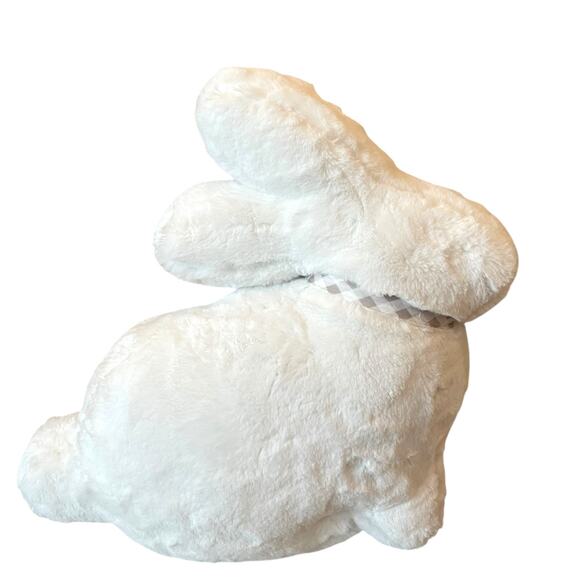 Cupcakes & Cashmere WHITE Bunny Rabbit Throw Pillow Easter Spring Farmhouse New - Picture 2 of 10